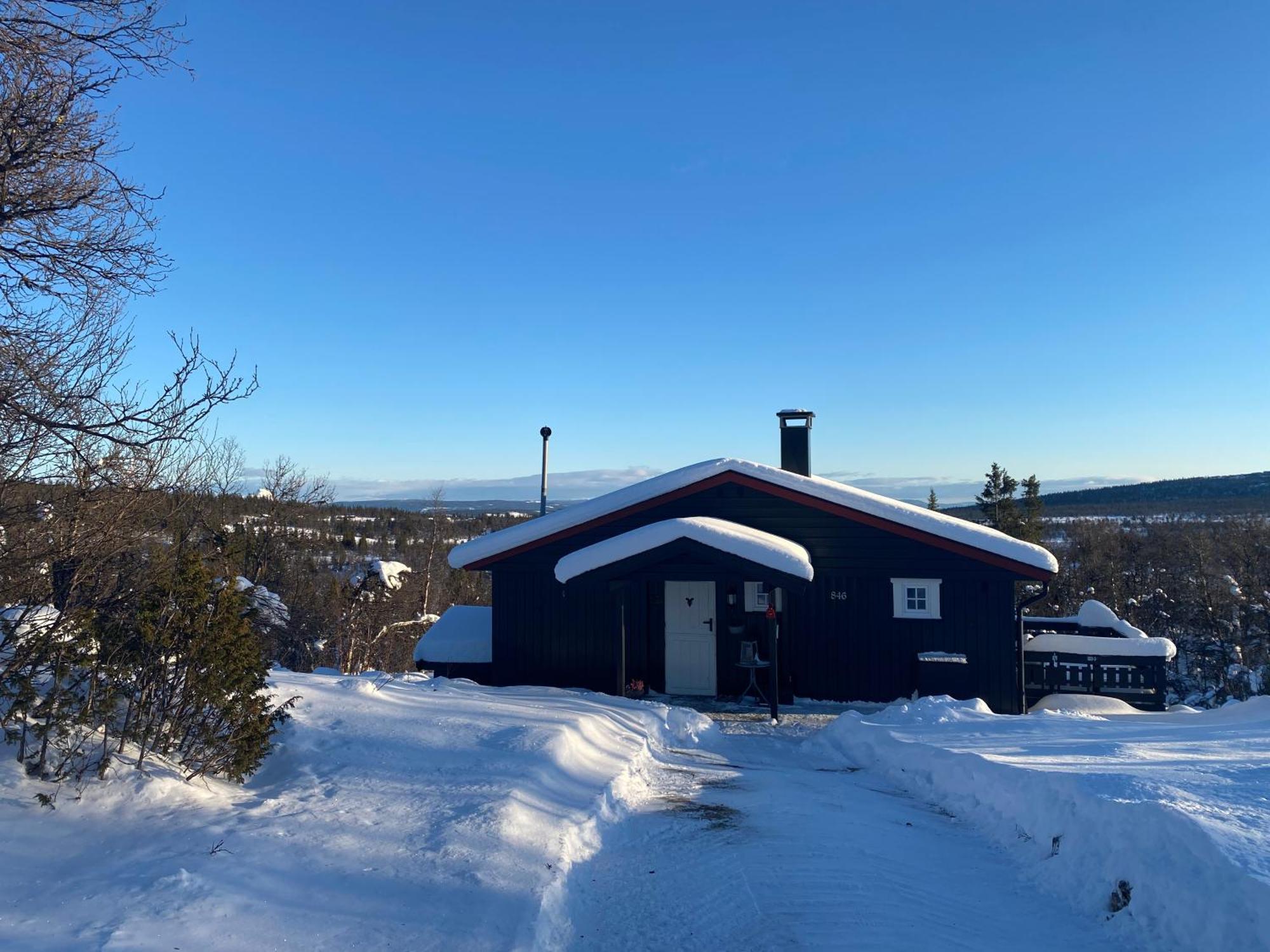 Cabin In The Mountain, Outstanding View & Solar Energy Vollen Exterior foto